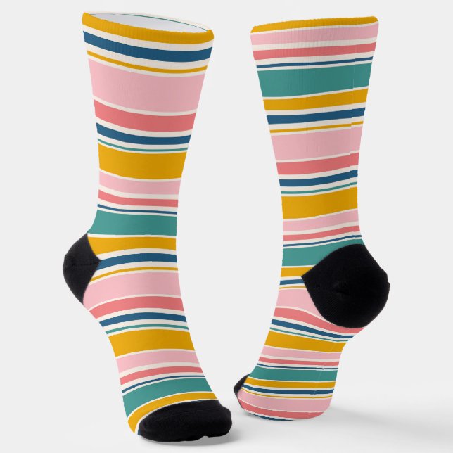Calcetines Rayas de color con tema de playa (Angular)