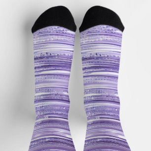 Calcetines Rayas de destello púrpura