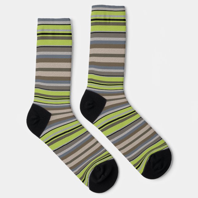 Calcetines  Rayas Decorativas  (Derecha)