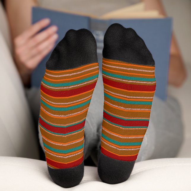 Calcetines Rayas Decorativas (Abajo)