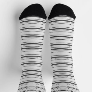 Calcetines Rayas grises blancas lindas