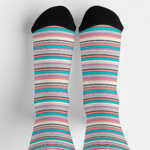 Calcetines Rayas grises de acuarela lindas