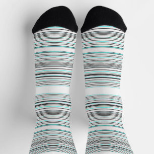 Calcetines Rayas grises de aqua lindas