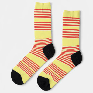 Calcetines Rayas naranjas Amarillo