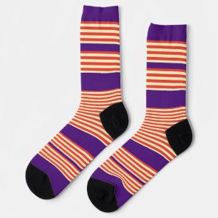 Calcetines Rayas naranjas Purple