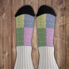 Calcetines Rayas secretamente salvajes con cuatro campos de m