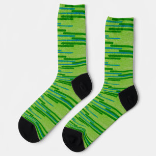 Calcetines Rayas verdes al azar angustiadas zancos locos
