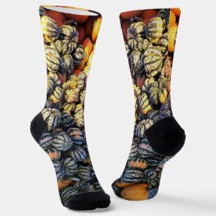 Calcetines Rayas Y Calabazas