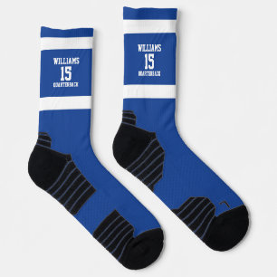 Calcetines Reales Azules y Blancos para Jugador de