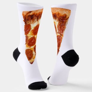 Calcetines Rebanada de pizza de pepperoni clásica de Slippery