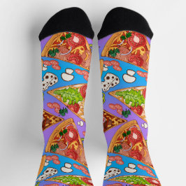 Calcetines Rebanadas de pizza divertidas