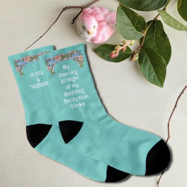 Calcetines Recepción de Boda Encantadora Ducha Nupcial Floral (Subido por el creador)