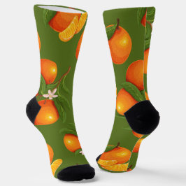 Calcetines Refrescamiento del patrón de Naranjas grandes