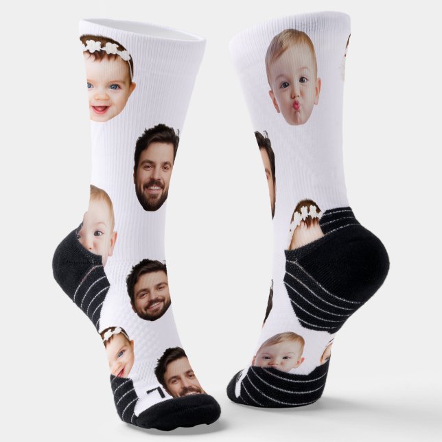 Calcetines Regalo de foto de cara personalizada moderna para  (Angular)