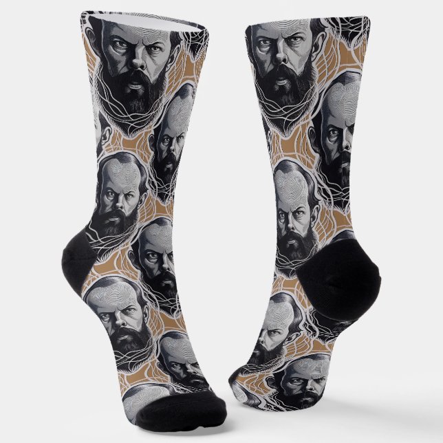 Calcetines Regalo de Fyodor Dostoevsky Retrato papá (Angular)