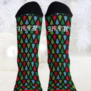 Calcetines Regalo de Navidad Personalizado con Nombre