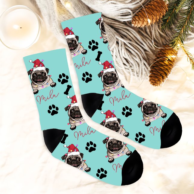 Calcetines Regalo de Navidades personalizados de Bulldog brit (Subido por el creador)