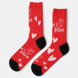 Calcetines Regalo El día de San Valentín de amor y creencia