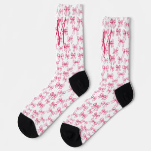 Calcetines Regalo Estético de Coquette con Inicial de Monogra