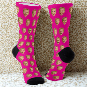 Calcetines Regalo facial personalizado, foto cara personaliza