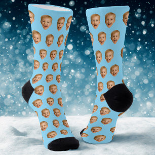 Calcetines Regalo facial personalizado, foto cara personaliza