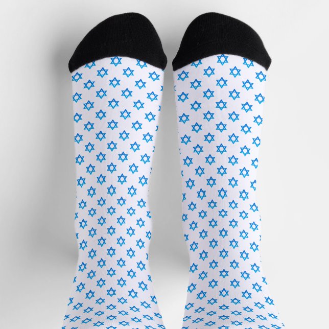 Calcetines Regalo judío, apoya a Israel, Estrella azul de Dav (Arriba)