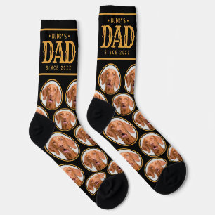 Calcetines Regalo para papá de perro personalizado con foto p