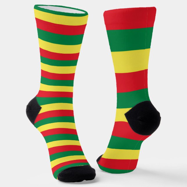 Calcetines Reggae Socken Reggae Rasta Roots (Angular)