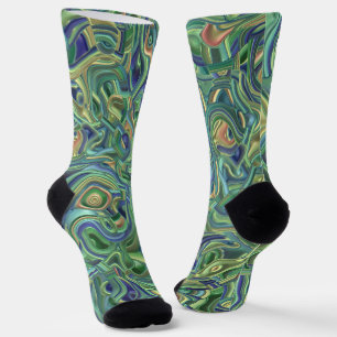 Calcetines Remolinos 3D Coloridos Alucinantes