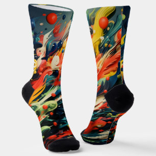 Calcetines Resumen Arcoiris Splash Rapsodia Arte