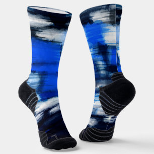 Calcetines Resumen azul y blanco
