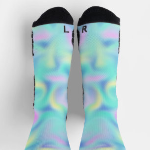 Calcetines Resumen Bonito Pastel Swirls