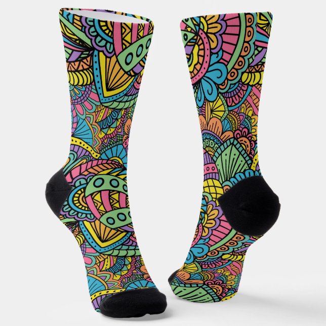 Calcetines Resumen de colores divertidos (Angular)
