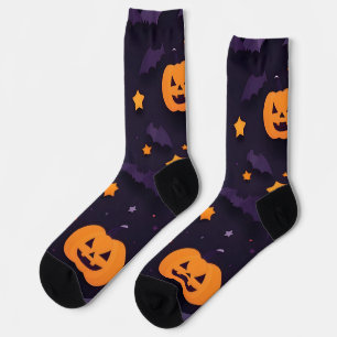 Calcetines Resumen de diseño de Halloween