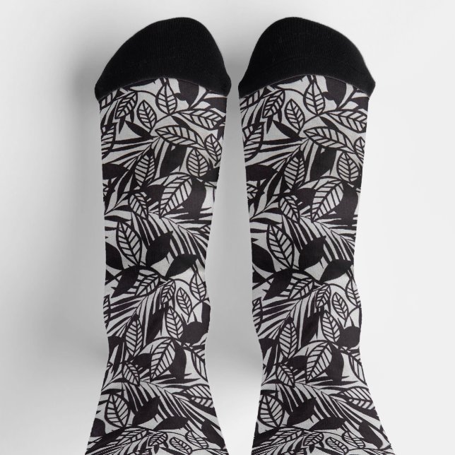 Calcetines Resumen de patrón floral (Arriba)