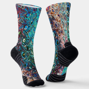 Calcetines Resumen del gel azul líquido