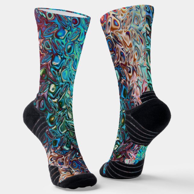 Calcetines Resumen del gel azul líquido (Angular)