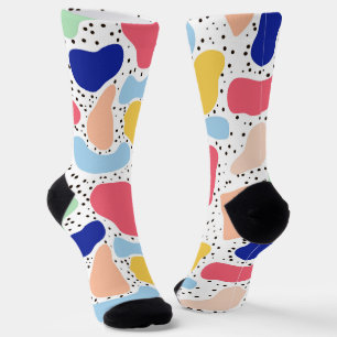 Calcetines Resumen divertido niños lindos modernos y divertid