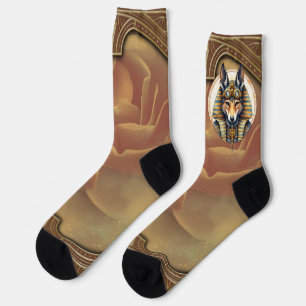 Calcetines Retrato de Steampunk Anubis Fox