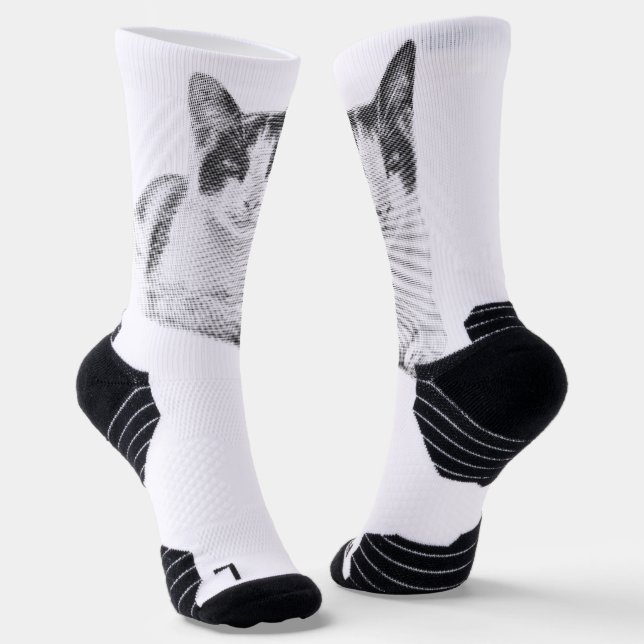 Calcetines Retro Calico Halftone (Angular)