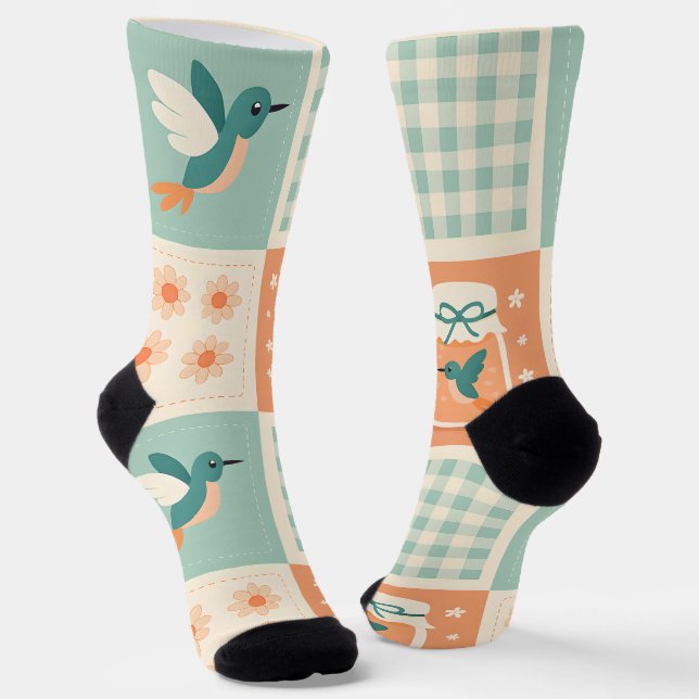 Calcetines Retro Colibrí (Angular)