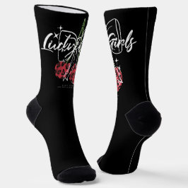 Calcetines Retro Lucky Girls Cherry Quote