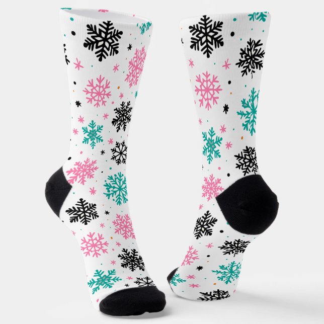 Calcetines Retro Snowflakes (Angular)
