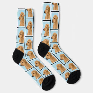 Calcetines Rhodesia Ridgeback Pintura Red Wheaten Arte de Per