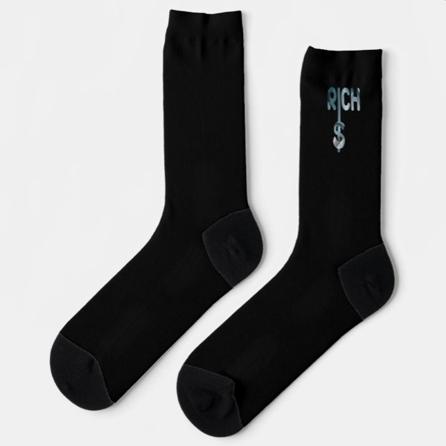Calcetines RICH Unisex Socks Trend Resumen Océano Azul (Subido por el creador)