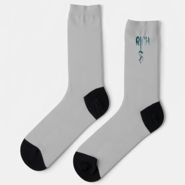 Calcetines RICH Unisex Socks Trend Resumen Océano Azul (Subido por el creador)