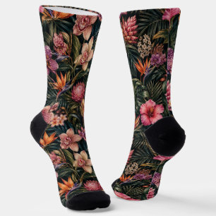 Calcetines Rico Paraíso Floral Exótico de Lujo