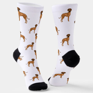 Calcetines Ridgeback Brown Personalizado Patrón de Perro León
