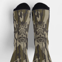 Rifle clásico y cráneo de Bottomland Camo Vintage