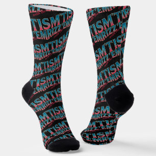 Calcetines Rizz Em con el meme de Tism Autismo Mapache Divert